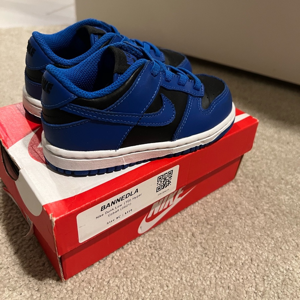 Toddler Nike Dunk Low - cobalt/black